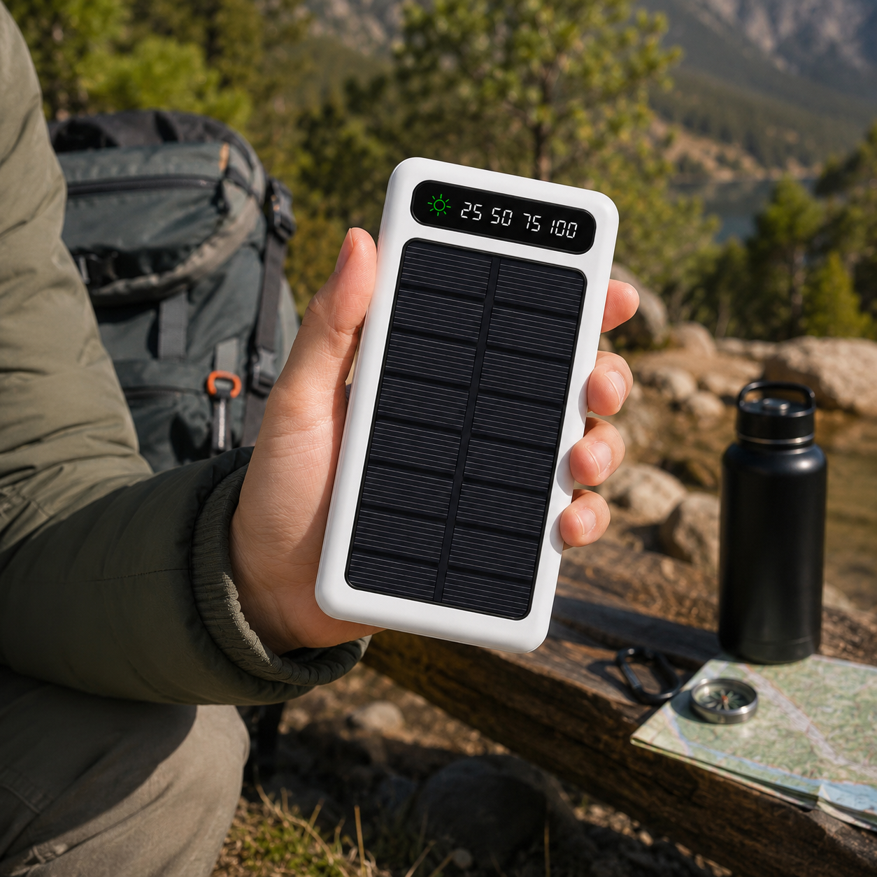 Batería Solar 20.000mAh con Cables NovoKosmo™