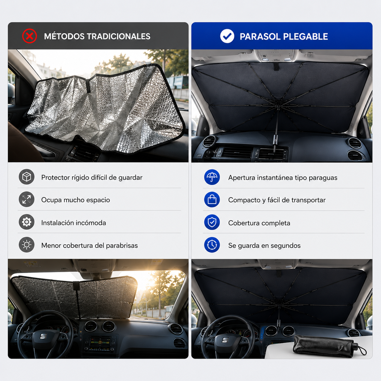 Parasol Plegable Universal NovoKosmo™