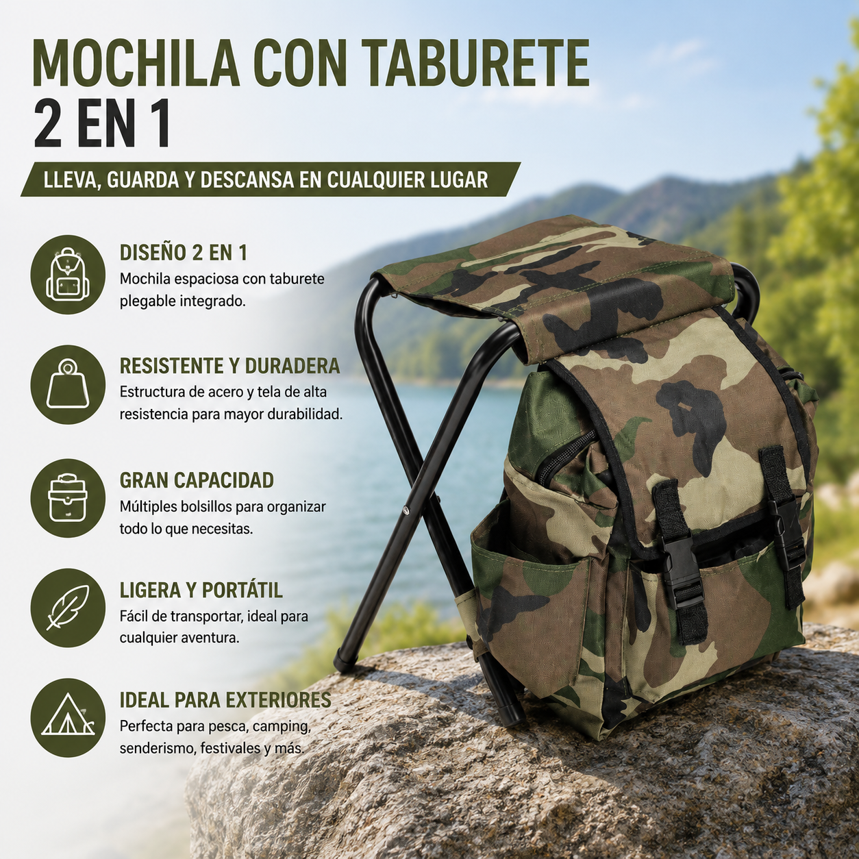 Mochila Silla Multifunción NovoKosmo™